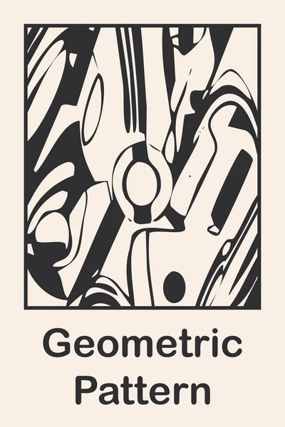 Basılabilir Minimalist Illüstrasyon Bauhaus Geometrik Arkaplan Tasarımı Soyut Kapak Şablonları — Stok fotoğraf