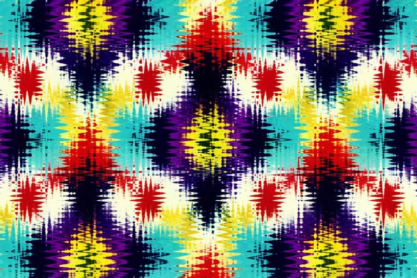 Abstract Background Ikat Technique Use Materials Graphics — Stock Photo, Image