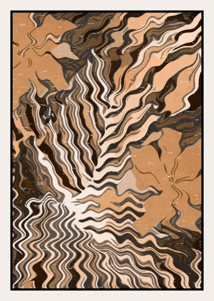 抽象印刷可能なイラスト カバー パンフレットのデザイン サイコロパターン — ストック写真