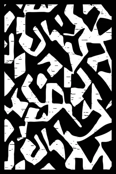 Abstraktes Schwarz Weiß Muster Geometrische Formen Für Den Einsatz Grafiken — Stockfoto