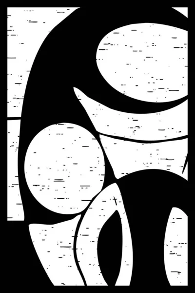 Абстрактний Чорно Білий Візерунок Геометричні Форми — стокове фото