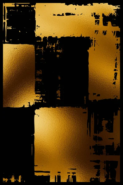 Abstrakter Goldener Hintergrund Design Vorlage Für Einladung Web Banner Geburtstag — Stockfoto