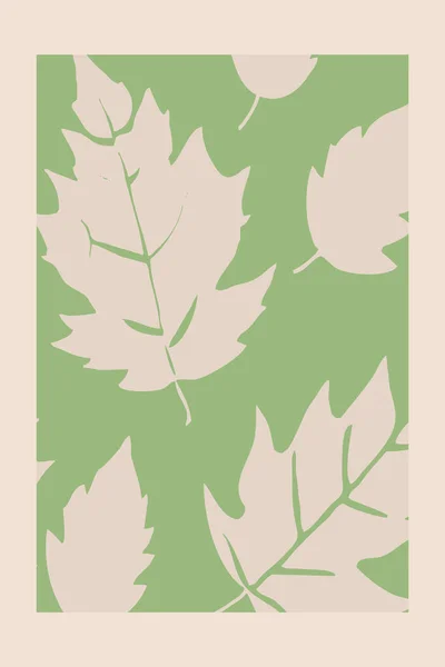 Drukowana Ilustracja Botaniczna Inspirowana Twórczością Morrisa — Zdjęcie stockowe