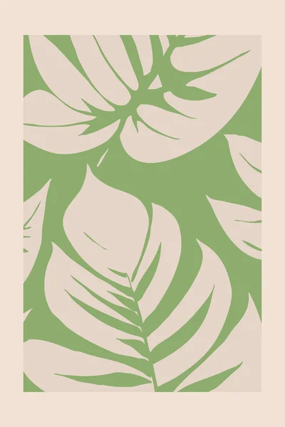 Друкована Ботанічна Ілюстрація Натхненна Роботами Морріса — стокове фото