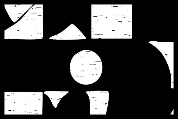 Abstrakcyjny Czarno Biały Wzór Kształty Geometryczne — Zdjęcie stockowe