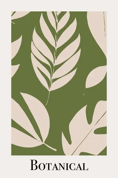 カバーのための植物ポスター 印刷のための名刺 — ストック写真
