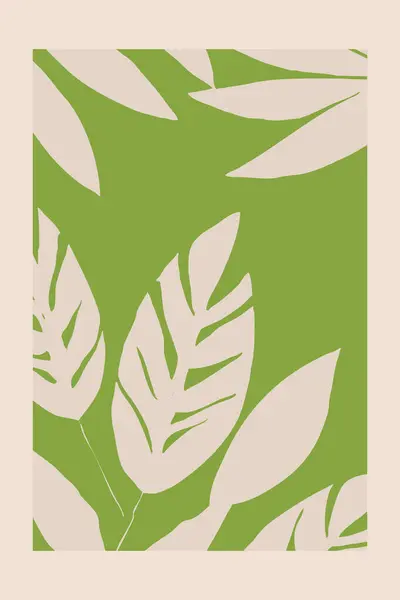 Друкована Ботанічна Ілюстрація Візерунок Обкладинок Візиток Запрошень — стокове фото
