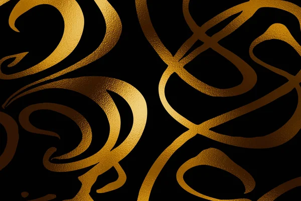 Fundo Dourado Abstrato Modelo Design Para Convite Web Banner Aniversário — Fotografia de Stock
