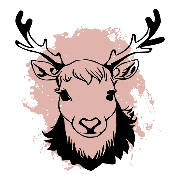 Černí Sobi Bílém Pozadí Zvířata Čára Umění Logo Design Pro — Stock fotografie