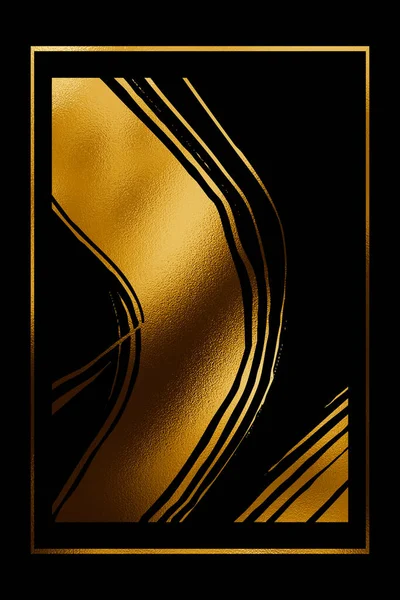 抽象的な黄金の背景 招待状 ウェブ バナー 誕生日 結婚式 名刺のためのデザインテンプレート — ストック写真