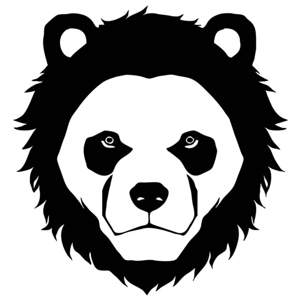 Bär Schwarz Weiß Grafiken Logo Design Für Die Verwendung Grafiken — Stockfoto