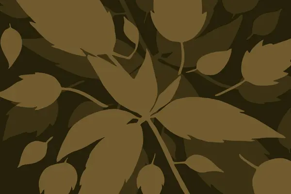 Botanischer Hintergrund Abstrakte Pflanzenformen Minimalistische Illustration Für Den Druck Auf — Stockfoto