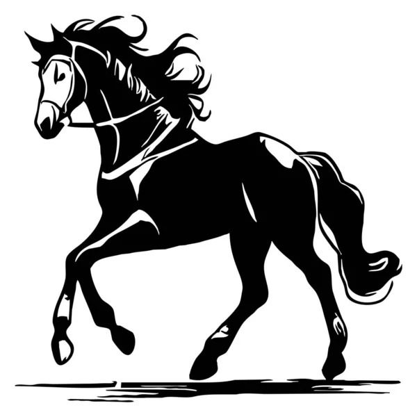 Fekete Fehér Háttérrel Állatvonal Művészet Logo Design Grafikához Nyomtatás Pólókhoz — Stock Fotó