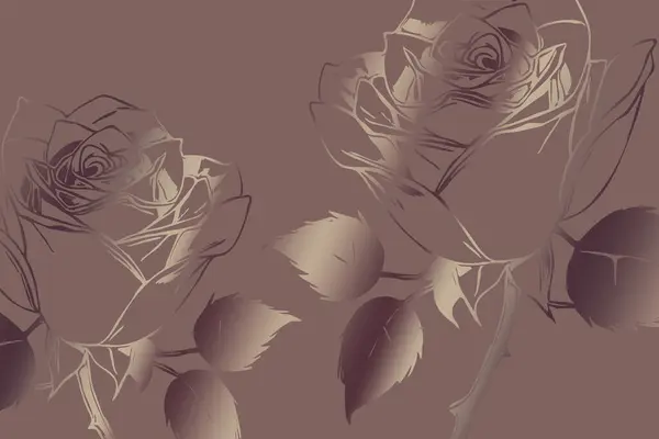 エレガントな結婚式の招待状テンプレート スパバウチャーテンプレート チラシ ギフトバウチャーテンプレート 抽象的なパターンを持つ植物的背景デザイン — ストック写真