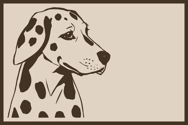Далматинський Собака Ілюстрація Тварин Друкований Візерунок Прикрас Стін Мінімалістичному Стилі — стокове фото