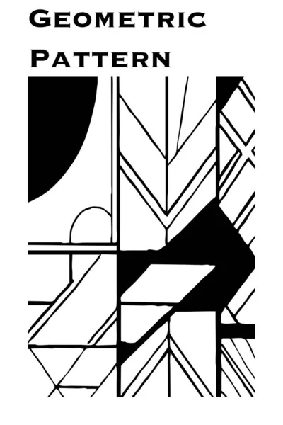 Nyomtatható Minimalista Illusztráció Geometriai Háttér Tervezés Absztrakt Borító Sablonok — Stock Fotó