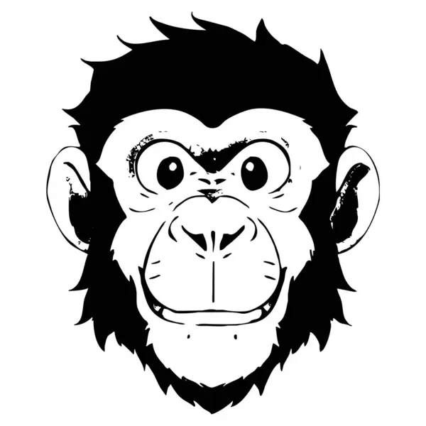 Desenho macaco chimpanzé, cara de macaco, branco, rosto, lápis png