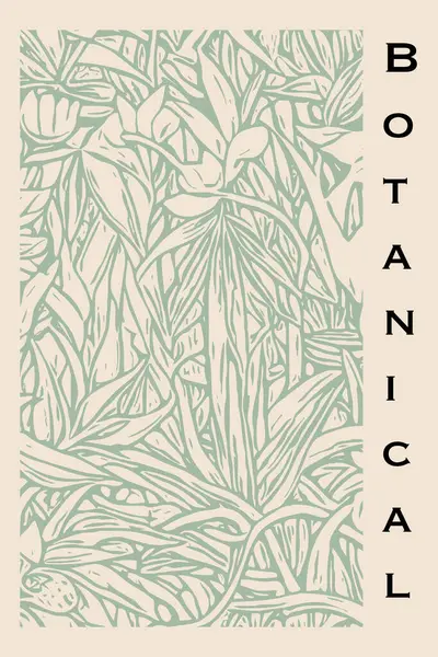 Botanical poster for printing on wall decorations in a modern style. For use in graphics, covers, invitations, birthday cards.