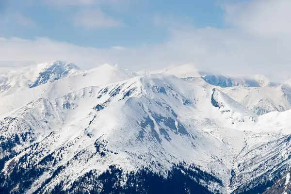 Beautiful Winter Landscape Polish Mountains Stock Image