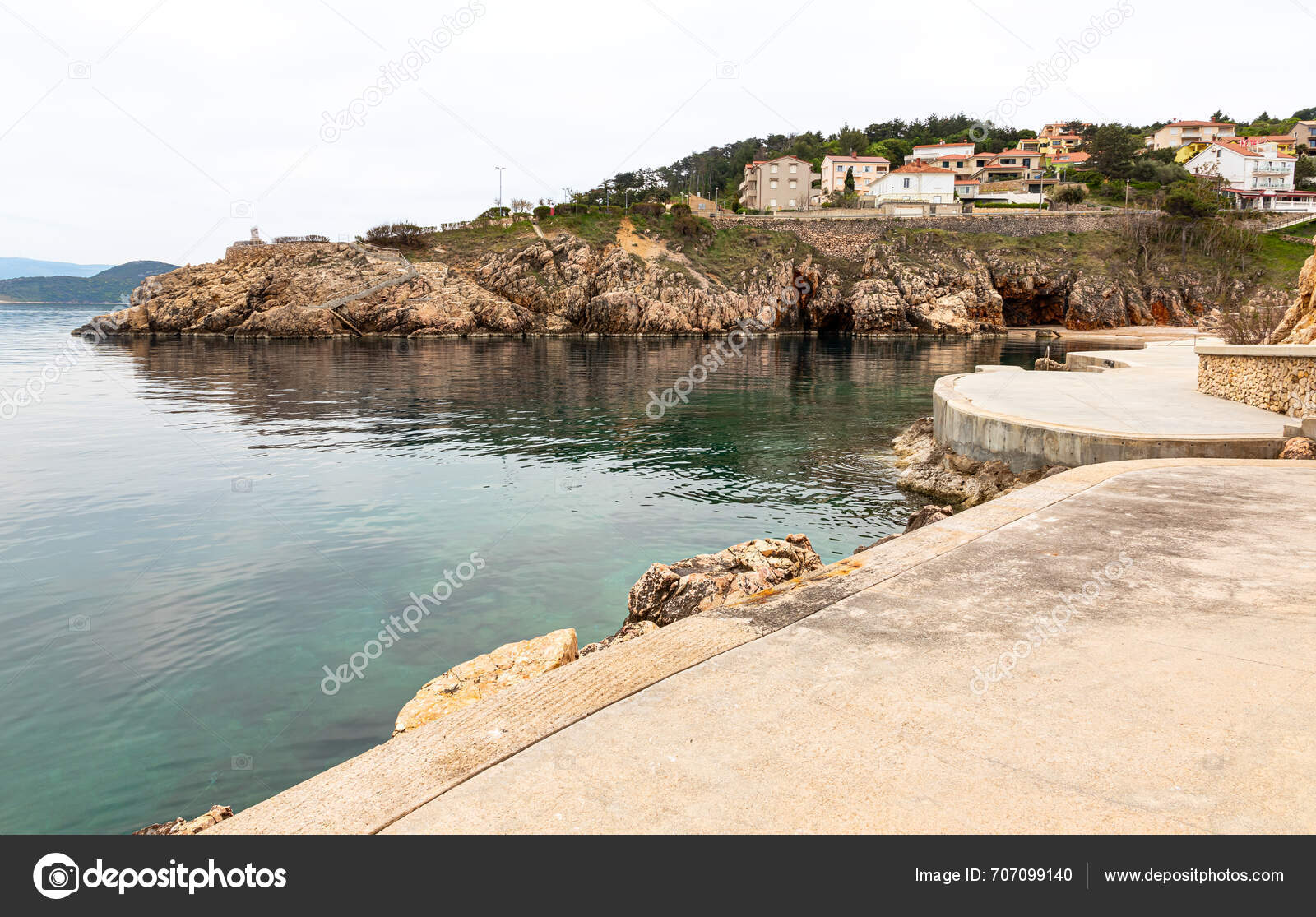 Beautiful Landscape Adriatic Sea Sunny May Day Baska Voda Croatia ...