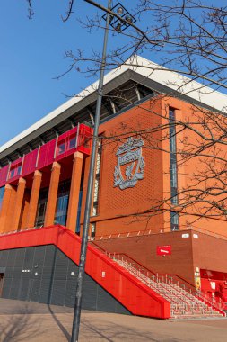 23 Mart 2022. Liverpool Birleşik Krallığı. Futbol stadyumu