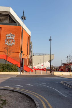 23 Mart 2022. Liverpool Birleşik Krallığı. Futbol stadyumu