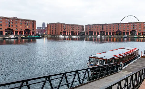 stock image March 22, 2022. Liverpool United Kingdom. Architecture landscape on the River Mersey