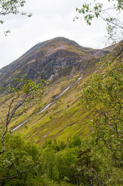 Glencoe İskoçya Birleşik Krallık. Güzel dağ manzarası.