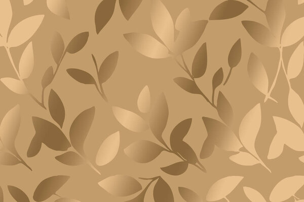 Luxurious golden botanical background. Printable wallpapers, covers, wall art, greeting card, wedding cards, invitations. 