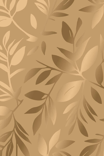 Luxurious golden botanical background. Printable wallpapers, covers, wall art, greeting card, wedding cards, invitations. 
