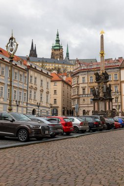 Prag Çek Cumhuriyeti 26 Nisan 2022. Şehrin mimarisi..