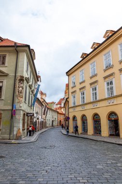 Prag Çek Cumhuriyeti 26 Nisan 2022. Şehrin mimarisi..