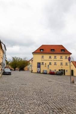 Prag Çek Cumhuriyeti 26 Nisan 2022. Şehrin mimarisi..