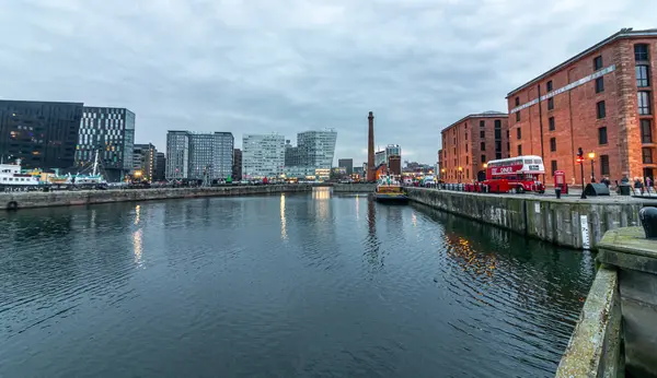 stock image March 22, 2022. Liverpool United Kingdom. Architecture landscape on the River Mersey