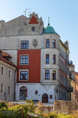 24 Temmuz 2024 Lublin Polonya. Seyahatten bir fotoğraf. Şehir mimarisi.