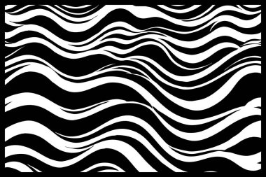 Soyut siyah beyaz desen. Grafiklerde kullanmak için. Duvar dekorasyonlarına yazdırmak için minimalist illüstrasyon