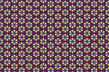 Grafiklerde kullanılmak üzere tekstil, duvar kağıdı için oryantal desen . 