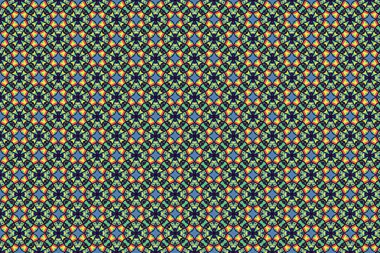 Grafiklerde kullanılmak üzere tekstil, duvar kağıdı için oryantal desen . 