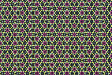 Grafiklerde kullanılmak üzere tekstil, duvar kağıdı için oryantal desen . 