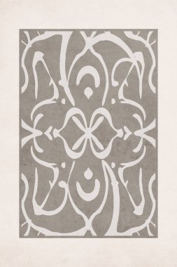 Klasik tarzda soyut bir arkaplan. Tahıllı, eski stil. Grafiklerde ve duvar dekorasyonlarında kullanmak için.