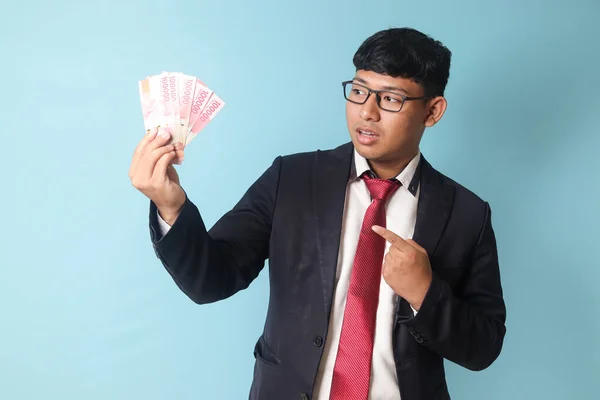 Retrato Del Joven Hombre Negocios Asiático Traje Casual Que Parece — Foto de Stock