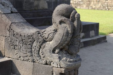 Candi Sambisari, Purwomartani, Kalasan, Sleman 'da bulunan bir Hindu tapınağıdır. 9. yüzyılda Mataram Kuno Krallığı döneminde inşa edildi. Yogyakarta, Endonezya - 06 26 2022