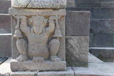 Candi Sambisari, Purwomartani, Kalasan, Sleman 'da bulunan bir Hindu tapınağıdır. 9. yüzyılda Mataram Kuno Krallığı döneminde inşa edildi. Yogyakarta, Endonezya - 06 26 2022