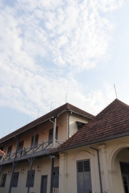 Benteng Vreadburg Müzesi, Endonezya tarihinin koloni döneminde sergilendiği bir müzedir. Malioboro sokağına yakın bir yerde. Yogyakarta, Endonezya - 2 Ağustos 2023