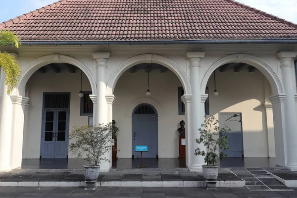 弗赖德堡博物馆 Museum Benteng Vredeburg 是一座展示印度尼西亚殖民时期历史的博物馆 位于Malioboro街附近 印度尼西亚日惹 2023年8月2日 — 图库照片