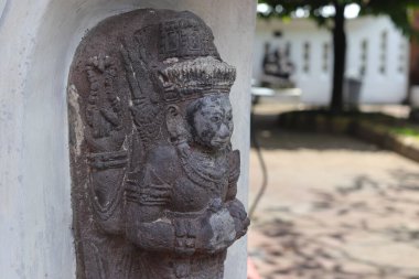 Sonobudoyo Müzesi 'ndeki Arca heykeli. Bu heykel antik çağlarda Hindular ve Budistler tarafından ibadet için kullanıldı. Yogyakarta, Endonezya - 21 01 2023.