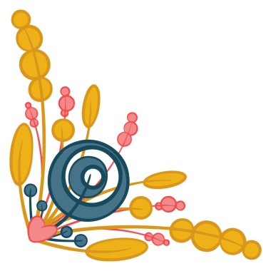 Simple abstract Love decor. Isolated elements for banners and cards.