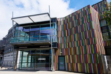 Leeds England: 3 Haziran 2024 Leeds Liman Yaratıcı Bölge Binası