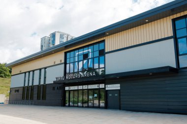 Newcastle UK: 8 Haziran 2024: Newcastle Eagles Basketbol Stadyumu. Vertu Motor Arenası