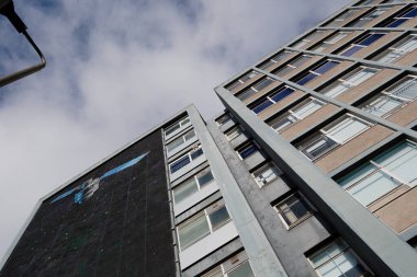 Glasgow İskoçya: 12 Şubat 2024: Strathclyde Üniversitesi Faydalı Öğrenim dış binası, Graham Hill Binası